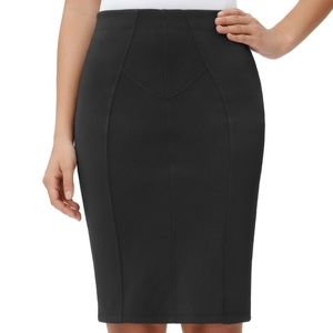 Daisy Fuentes Shapewear Pencil Skirt  Black XL  Hidden tummy panel